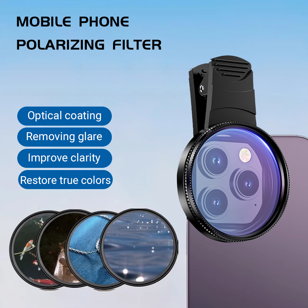 Mobile Electronics Gadgets - 52MM mobiele telefoonlens Universele polarisatorkamera met