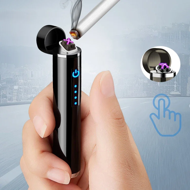 Electronics Gadgets Sale - 2025 Mini aanraakgeactiveerde dubbele boogaansteker, winddichte